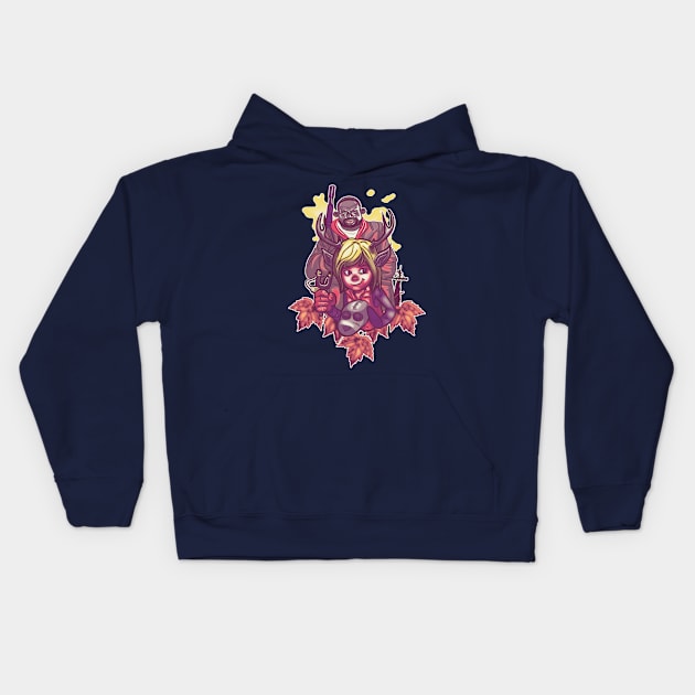 deer boy Kids Hoodie by sambukino